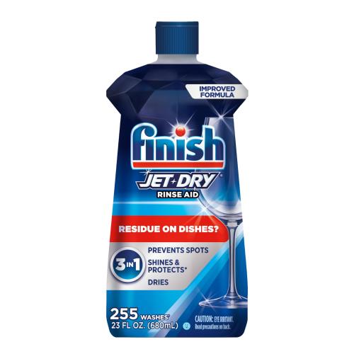 Finish Jet-Dry 食器洗い機すすぎ補助 食器洗い機用洗剤対応 シミや残留物防止 乾燥 輝き 保護 23オンス 225回分 [並行輸入品]