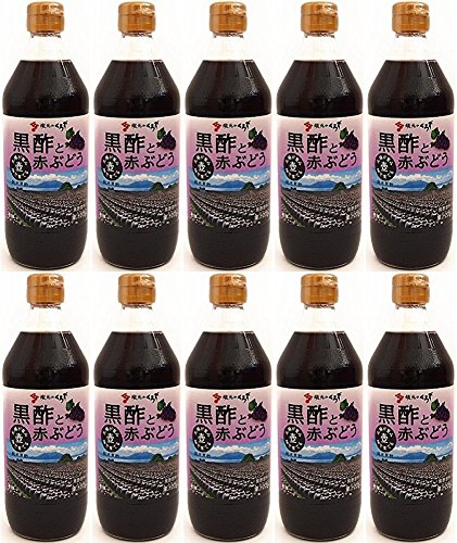 坂元醸造 黒酢と赤ぶどう 500ml×10本（1箱）