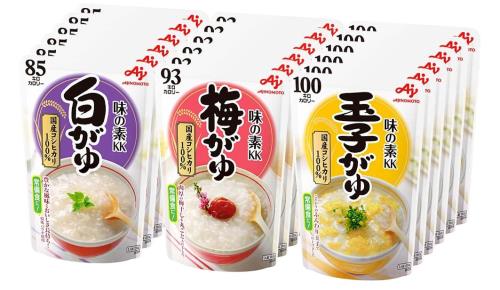 味の素 おかゆ 3種×6個セット 白がゆ6個、梅がゆ6個、玉子がゆ6個 レトルト レンジ調理 非常食 備蓄