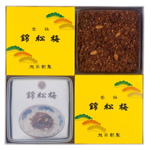錦松梅 プラスチック容器入（佃煮ふりかけ65g×4袋）