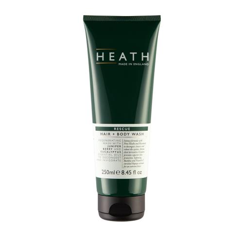 HEATH/レスキュー ヘア＆ボディウォッシュ 250ml -ローズマリーの香り-ヒース メンズ オールインワン シャンプー ボディソープ 全身用 ユーカリオイル 動物性成分不使用 パラベンフリー メ