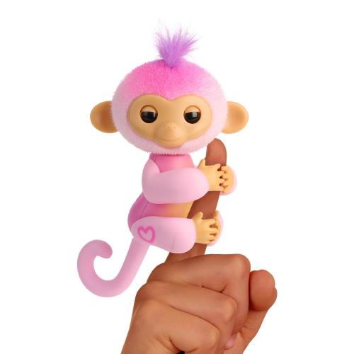 国内正規品Fingerlings 2.0 フィンガリングス 音・動きに反応して遊べるサル型ふれあいトイ ？ ハーモニー(ピンク) 日本語パッケージ