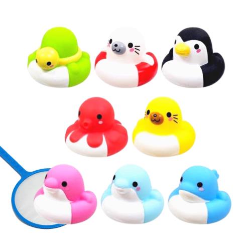 嬉しい 縁日 すくい 用品 セット ぷかぷか海の仲間たち うきわver 1袋 50個入 アソート 〔 縁日 / お祭り / 景品 / 玩具 〕音が鳴る すくい遊び〔 イベント / 子供会 / 露店 〕